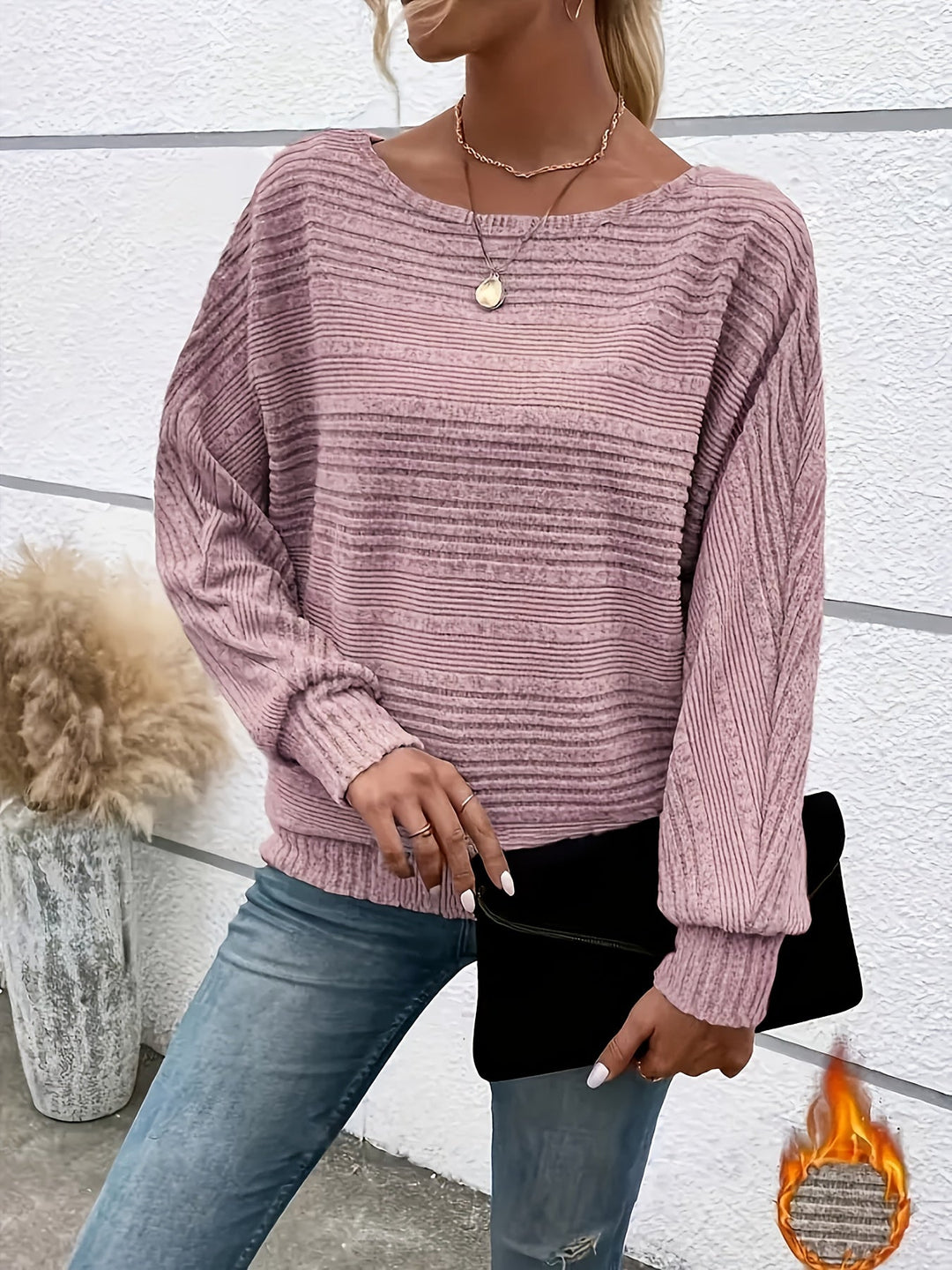 Jane | Fine Knit Crew Neck Tee