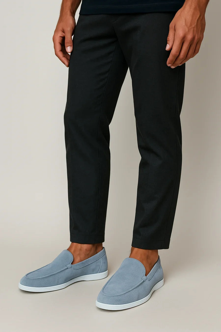 Henri | Apron Stitch Suede Loafers