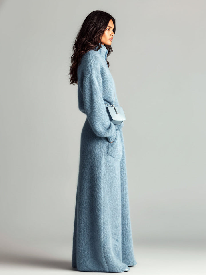 Angela | Brushed Knit Sweater and Skirt
