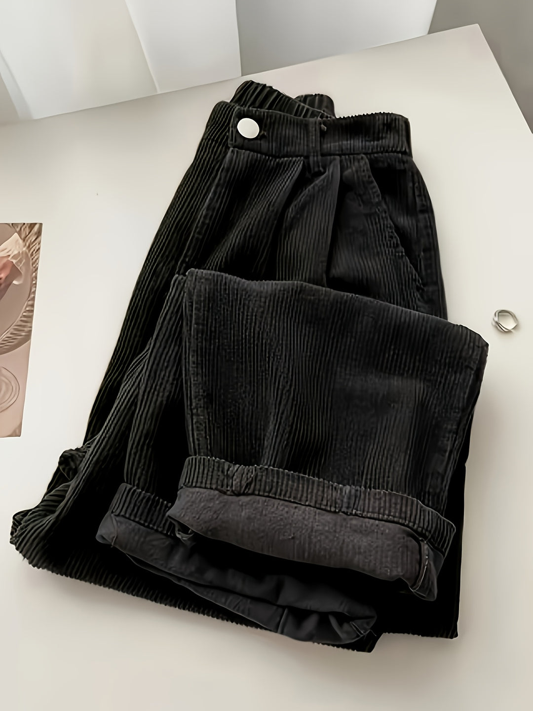 Scholastique | Woven Drape Wide Leg Pants