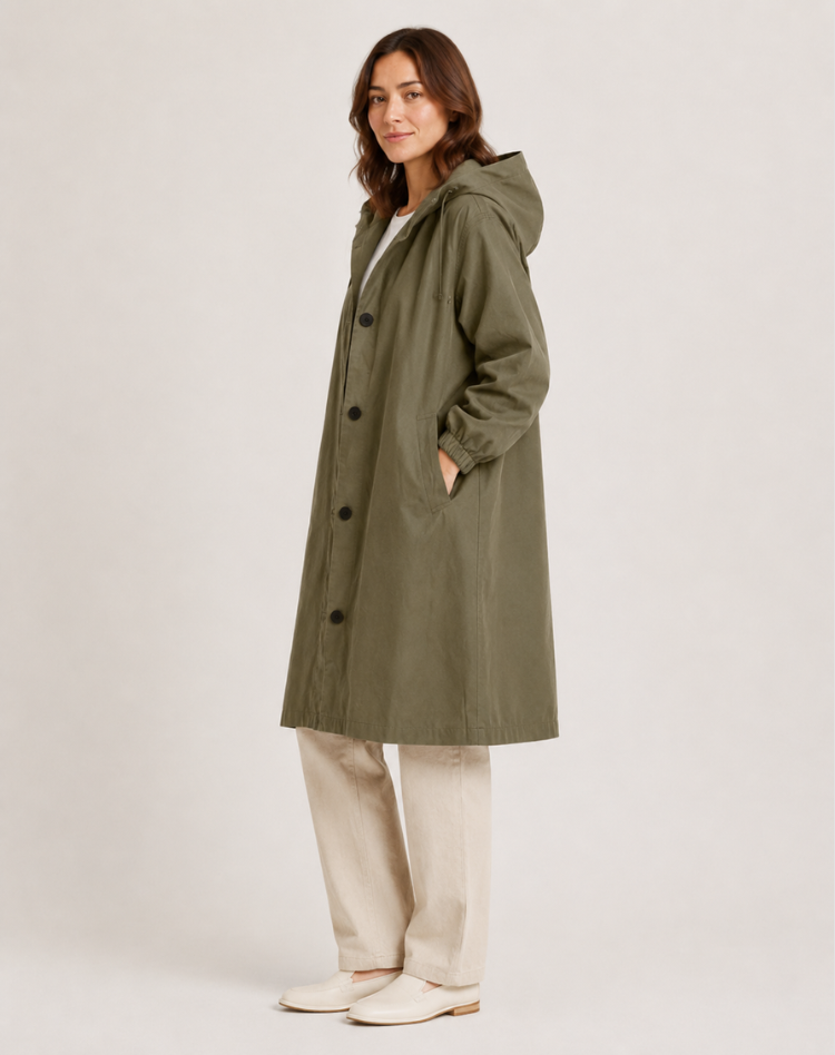 Adelaide | Hooded Water-Resistant Trench