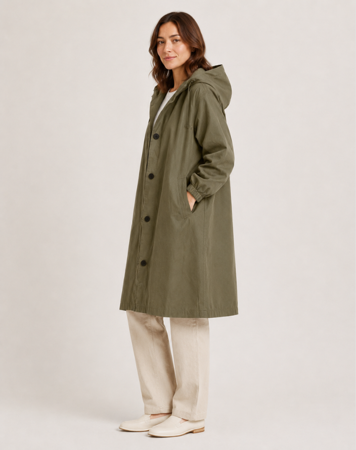 Adelaide | Hooded Water-Resistant Trench