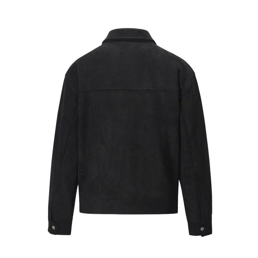 Rosario | Faux Suede Flap Pocket Jacket