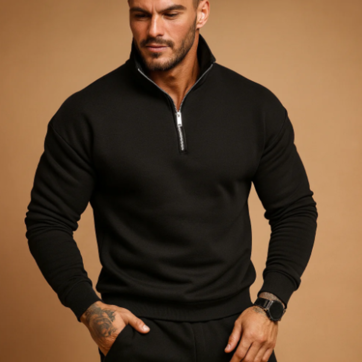 Genereux | Brushed Knit Half Zip