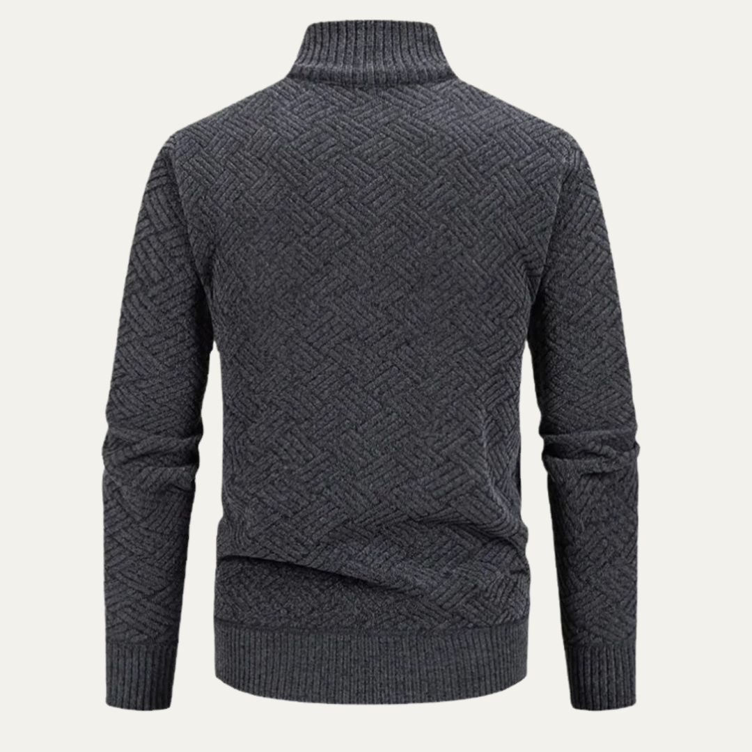 Antoine | Brushed Fleece Zip Cardigan