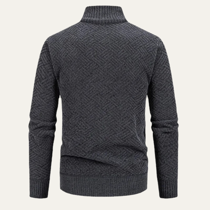 Antoine | Brushed Fleece Zip Cardigan