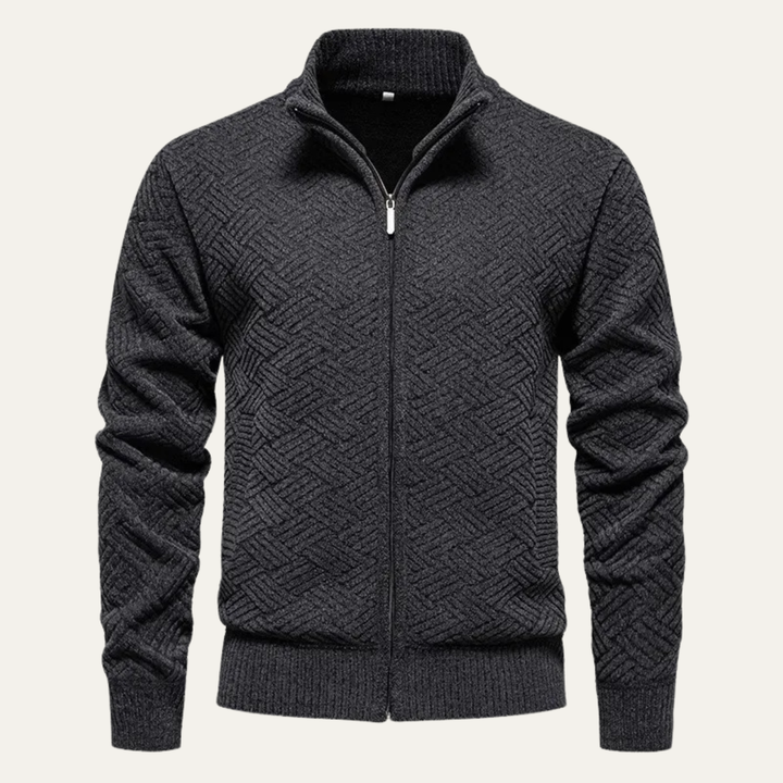 Antoine | Brushed Fleece Zip Cardigan