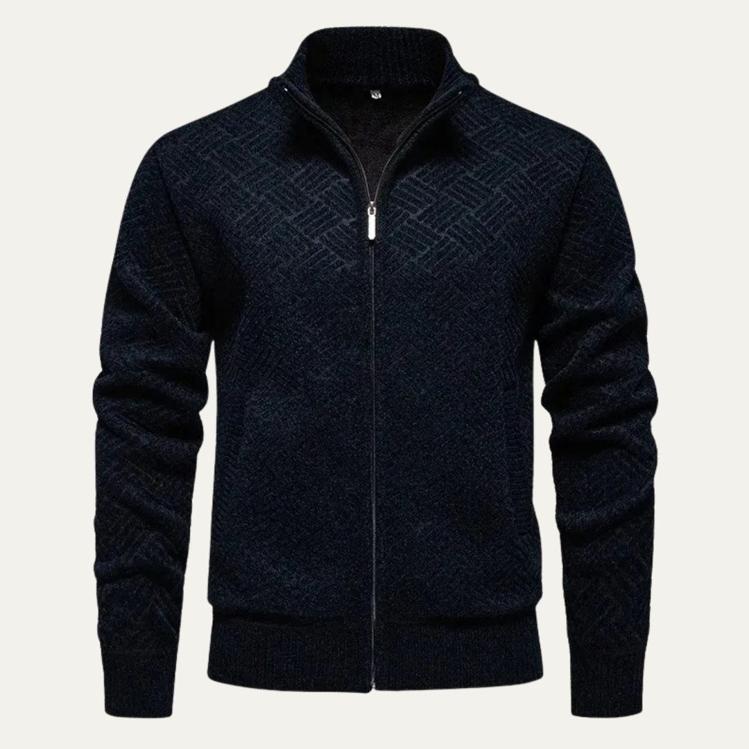 Antoine | Brushed Fleece Zip Cardigan
