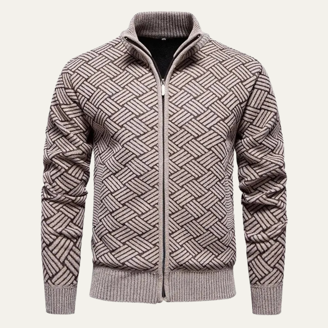 Antoine | Brushed Fleece Zip Cardigan