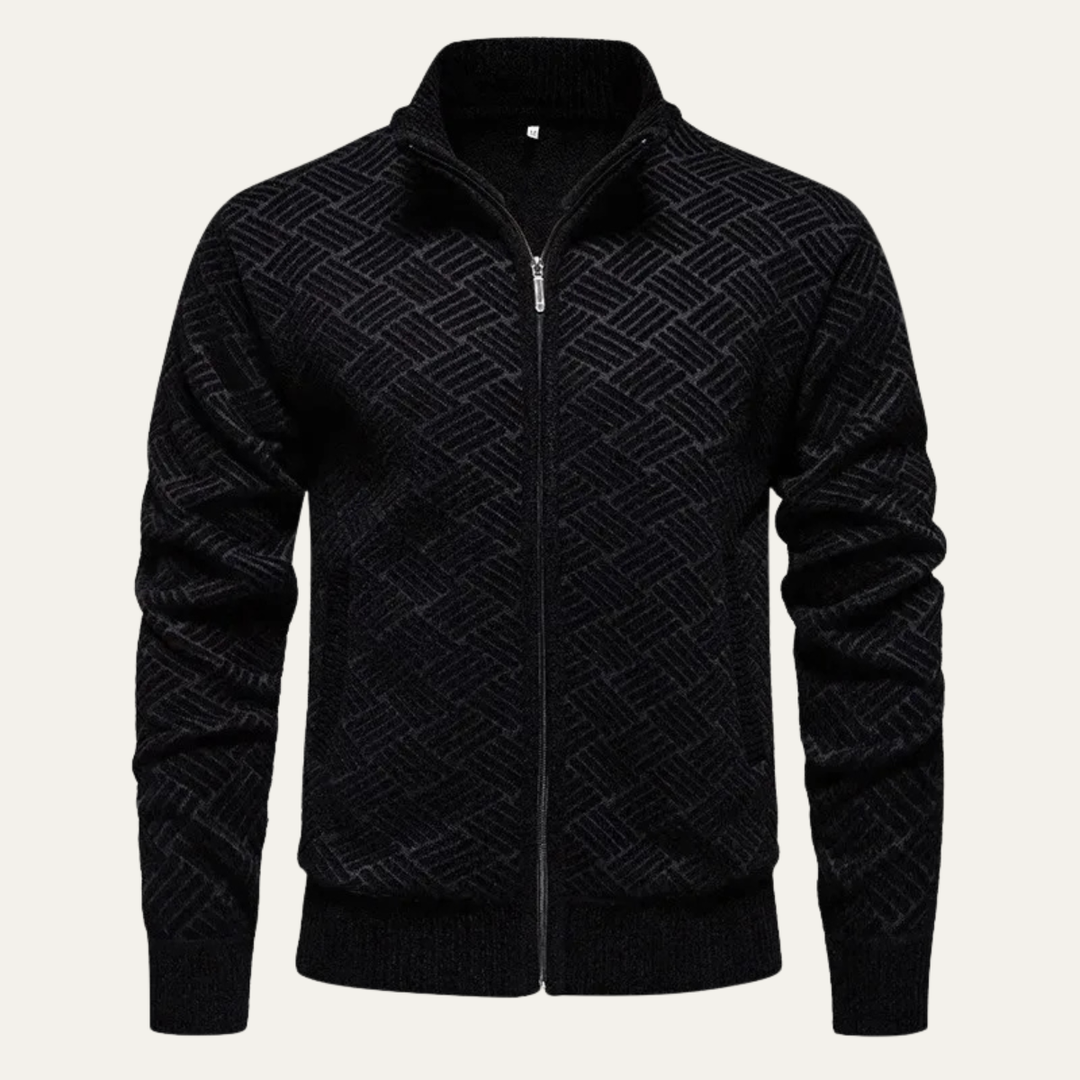 Antoine | Brushed Fleece Zip Cardigan