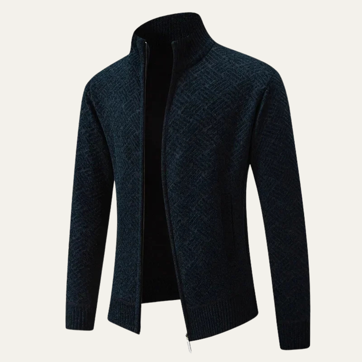 Antoine | Brushed Fleece Zip Cardigan