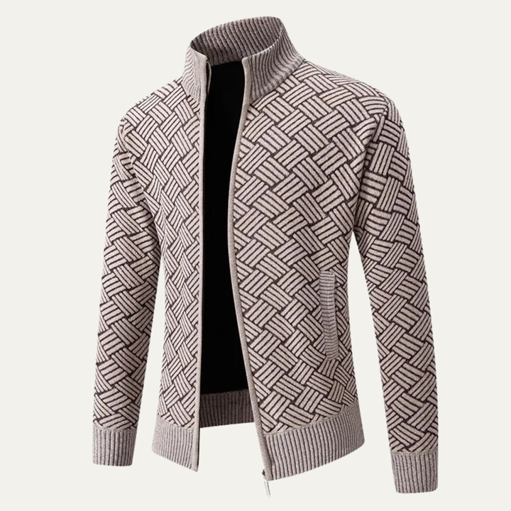 Antoine | Brushed Fleece Zip Cardigan