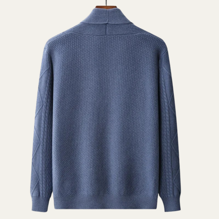 Yvan | Wool Blend Shawl Collar Cardigan