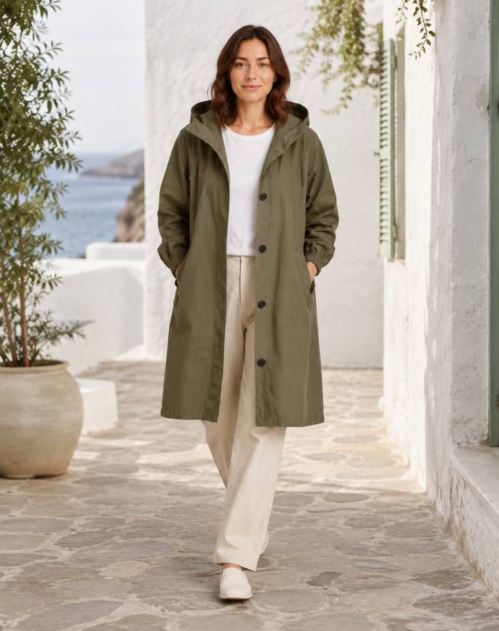 Adelaide | Hooded Water-Resistant Trench