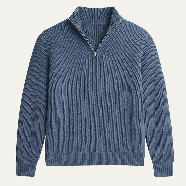 Francois | 100% Cashmere Half Zip Knit