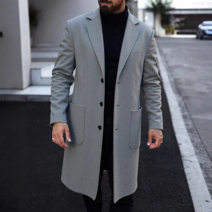 Gerard | Single Breasted Wool Overcoat
