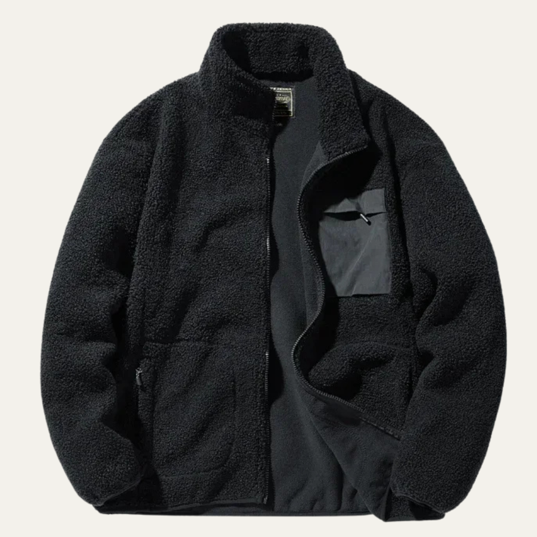 Edgar | Brushed Fleece Full Zip Jacket
