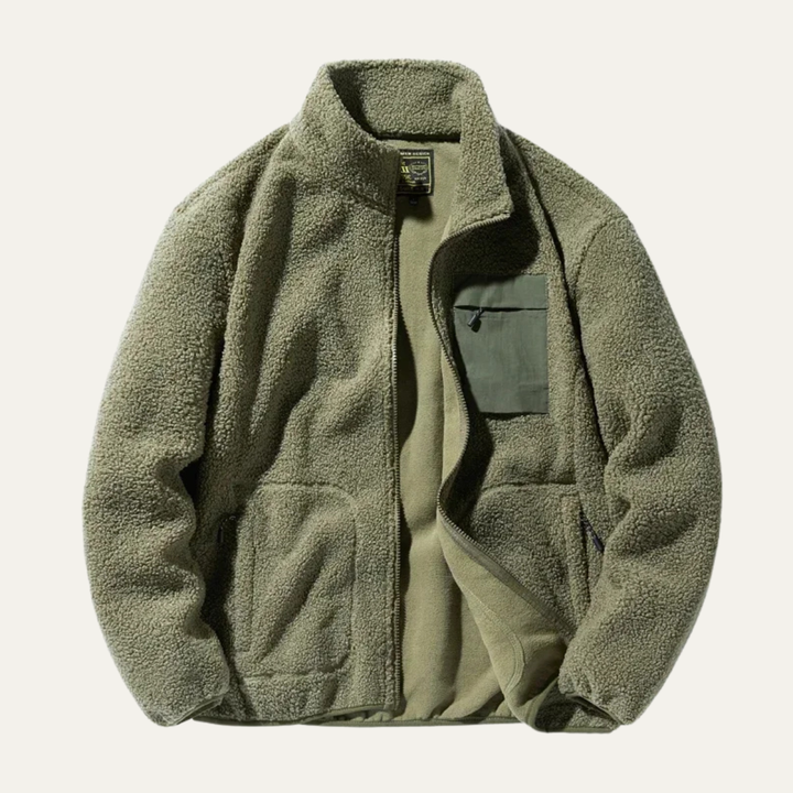 Edgar | Brushed Fleece Full Zip Jacket