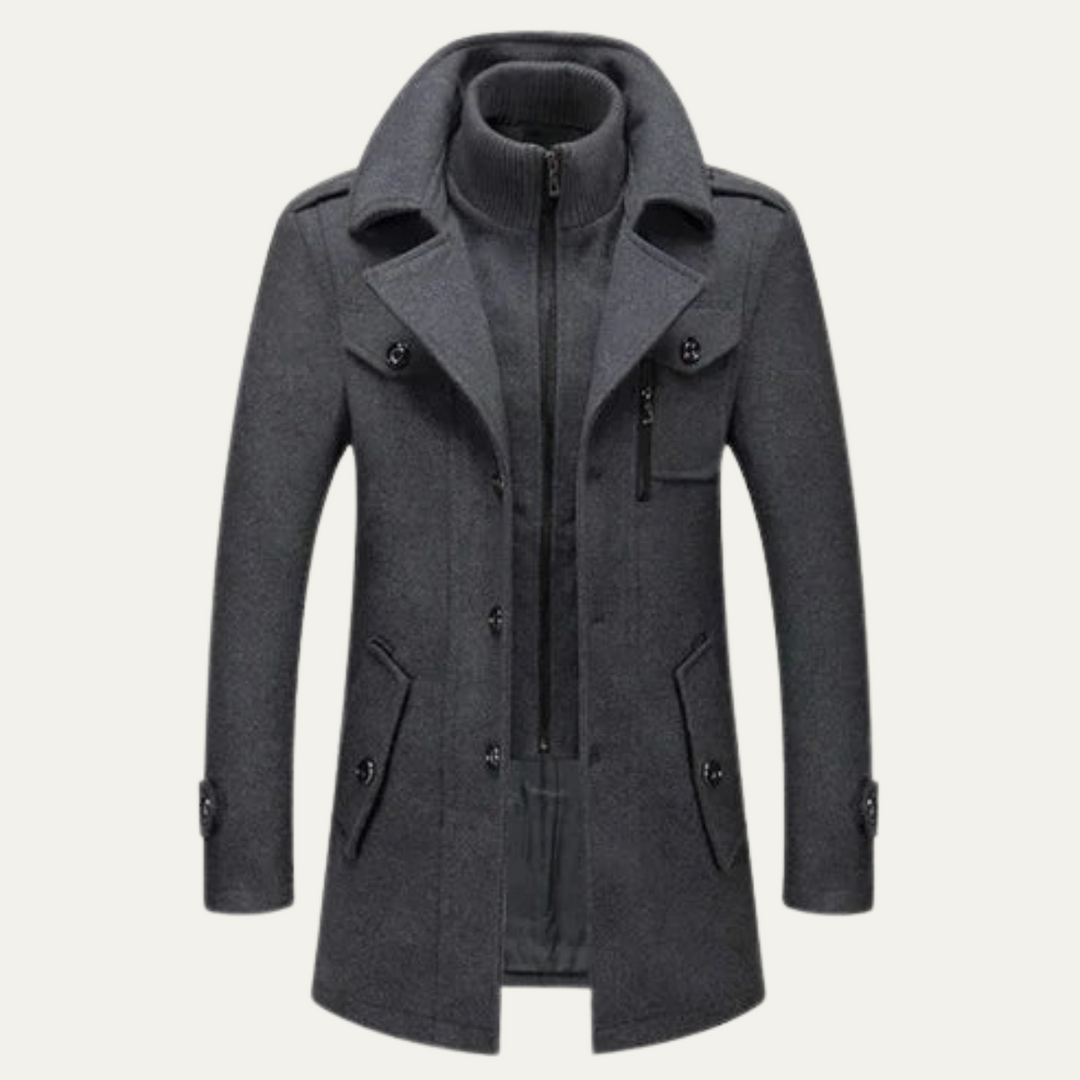 Ubald | Double Layer Wool Blend Coat
