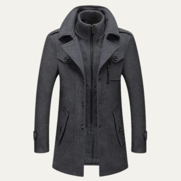 Ubald | Double Layer Wool Blend Coat
