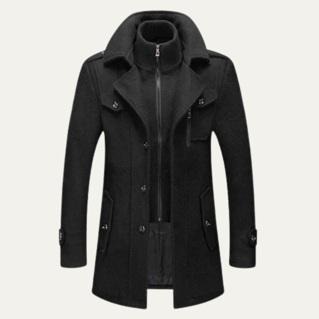 Ubald | Double Layer Wool Blend Coat