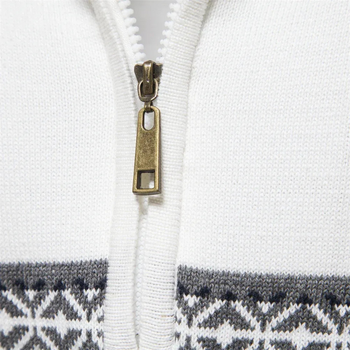 Charles | Fair Isle Quarter Zip Sweater