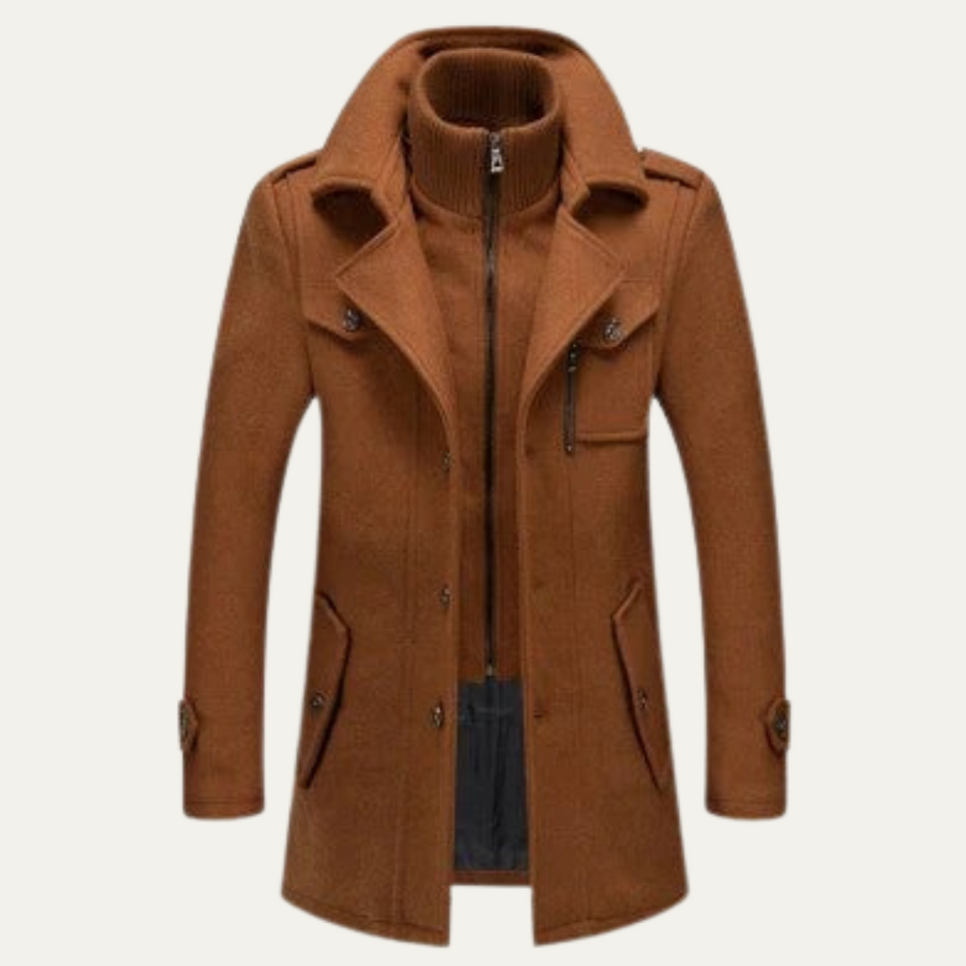 Ubald | Double Layer Wool Blend Coat