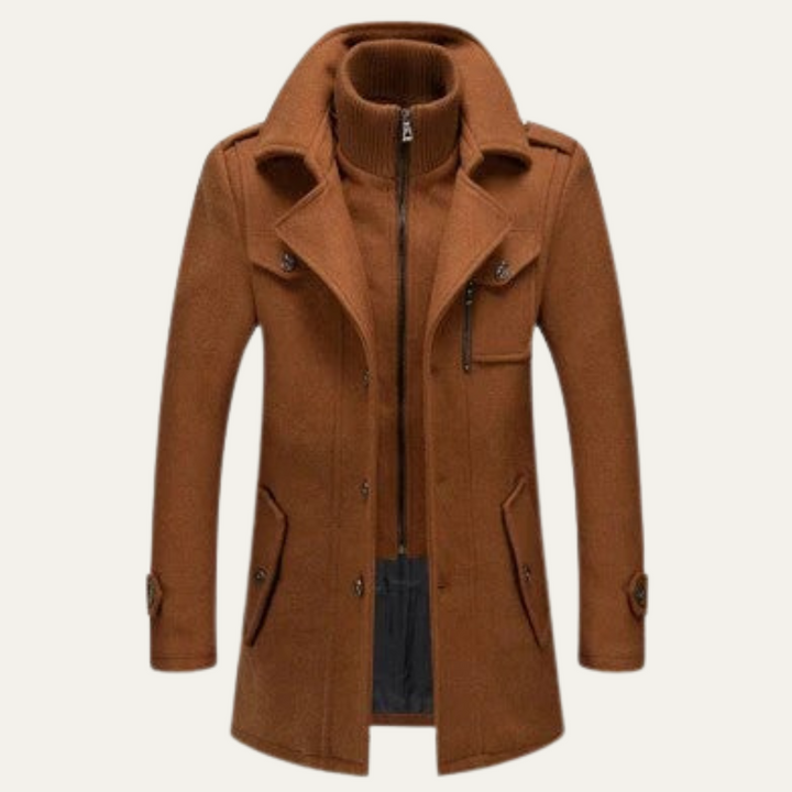 Ubald | Double Layer Wool Blend Coat