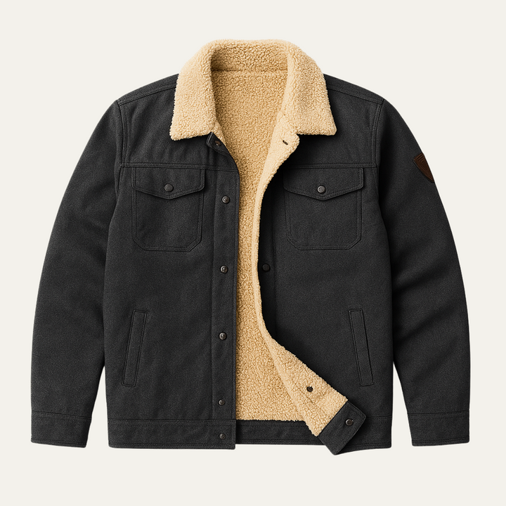 Fabien | Fleece Lined Cotton Twill Jacket