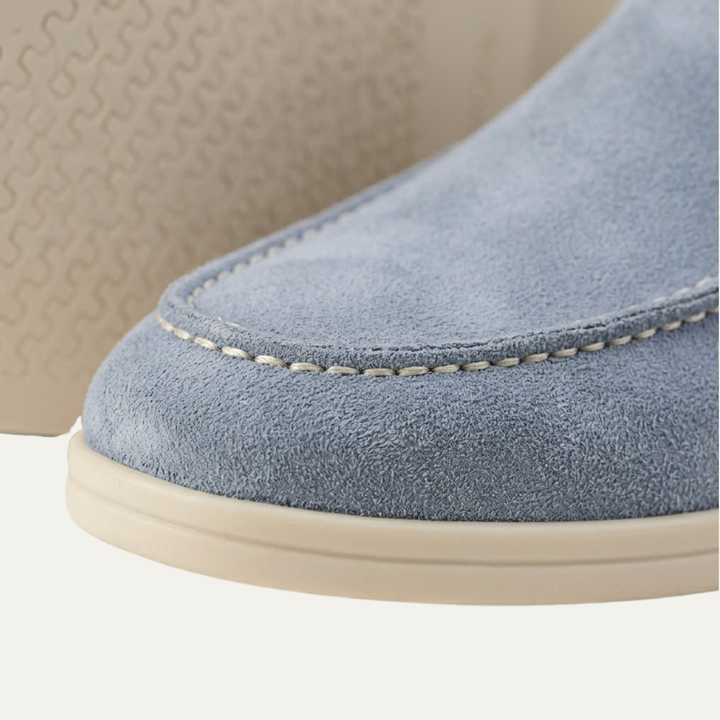 Quirin | Narrow Cut Lined Suede Loafers