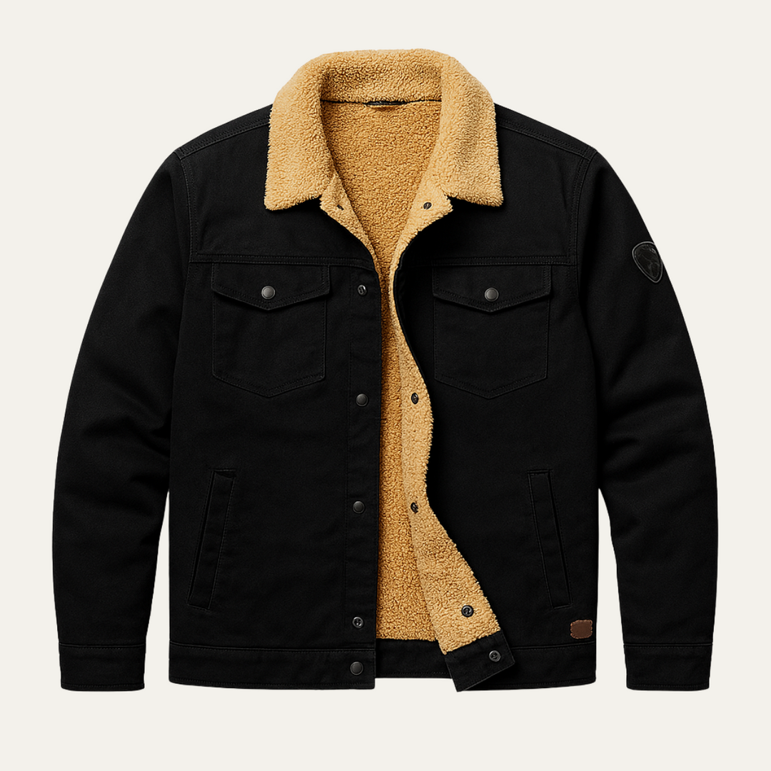 Fabien | Fleece Lined Cotton Twill Jacket