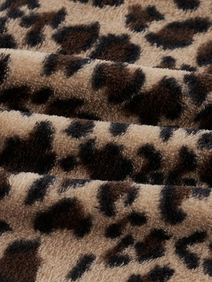 Micheline | Leopard Print Zip Hoodie