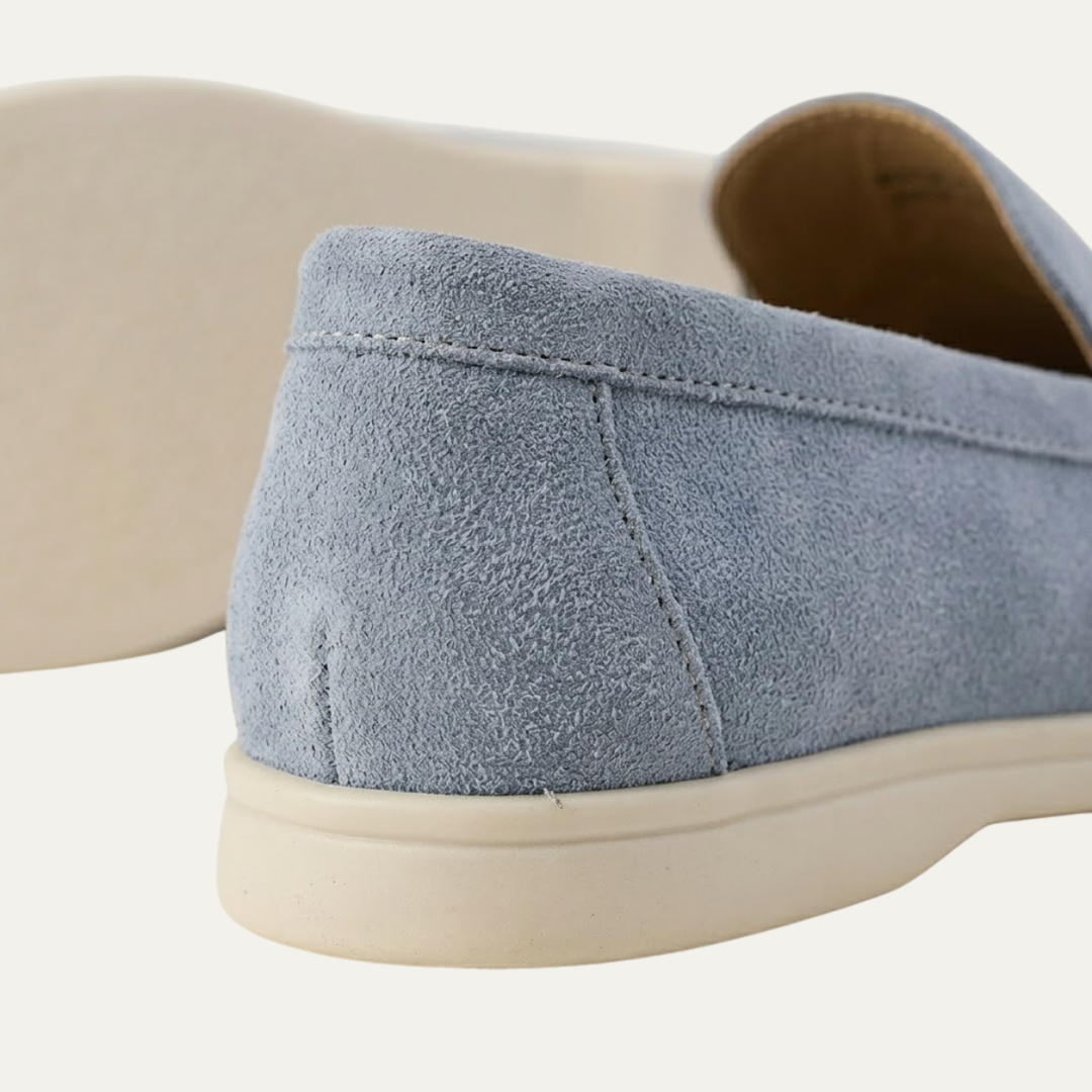 Quirin | Narrow Cut Lined Suede Loafers