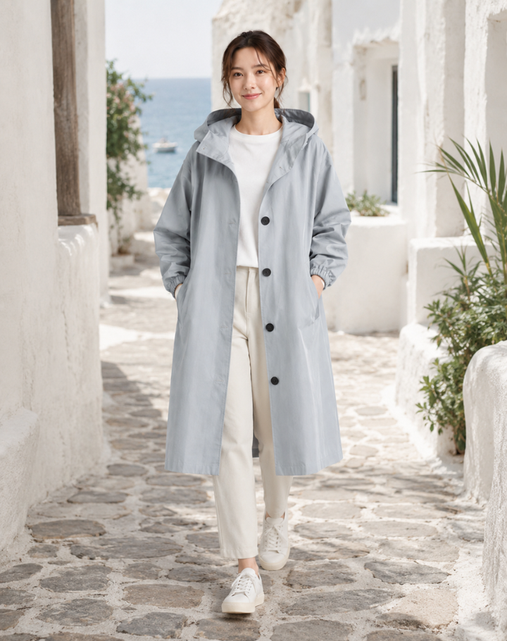 Adelaide | Hooded Water-Resistant Trench