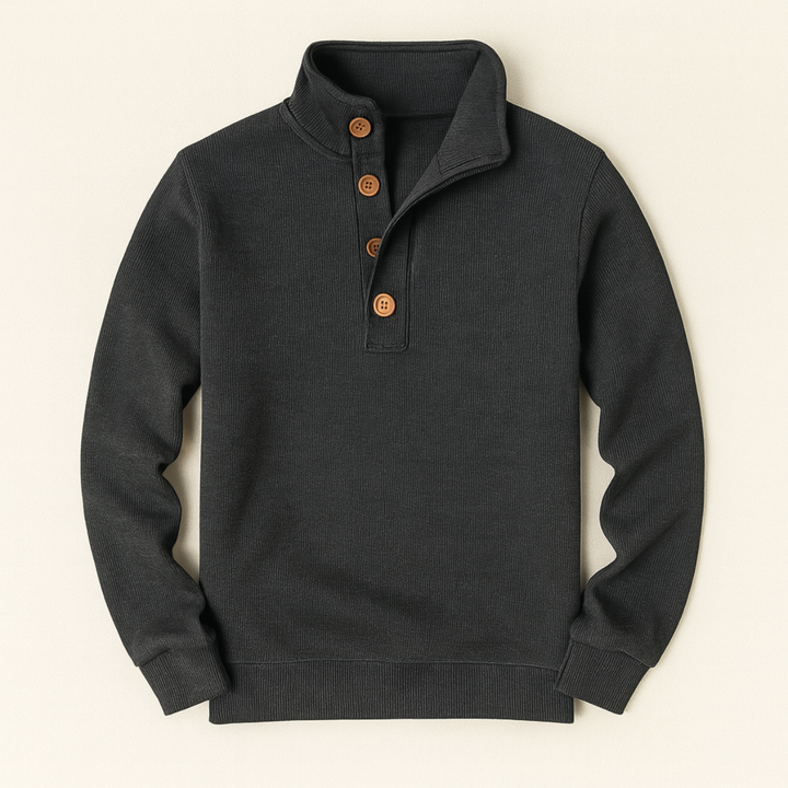 Eudes | Buttoned Collar Wool Knit