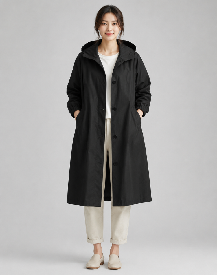Adelaide | Hooded Water-Resistant Trench
