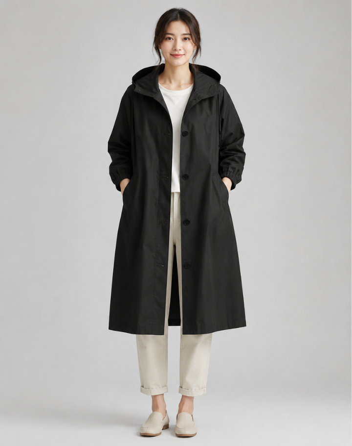 Adelaide | Hooded Water-Resistant Trench