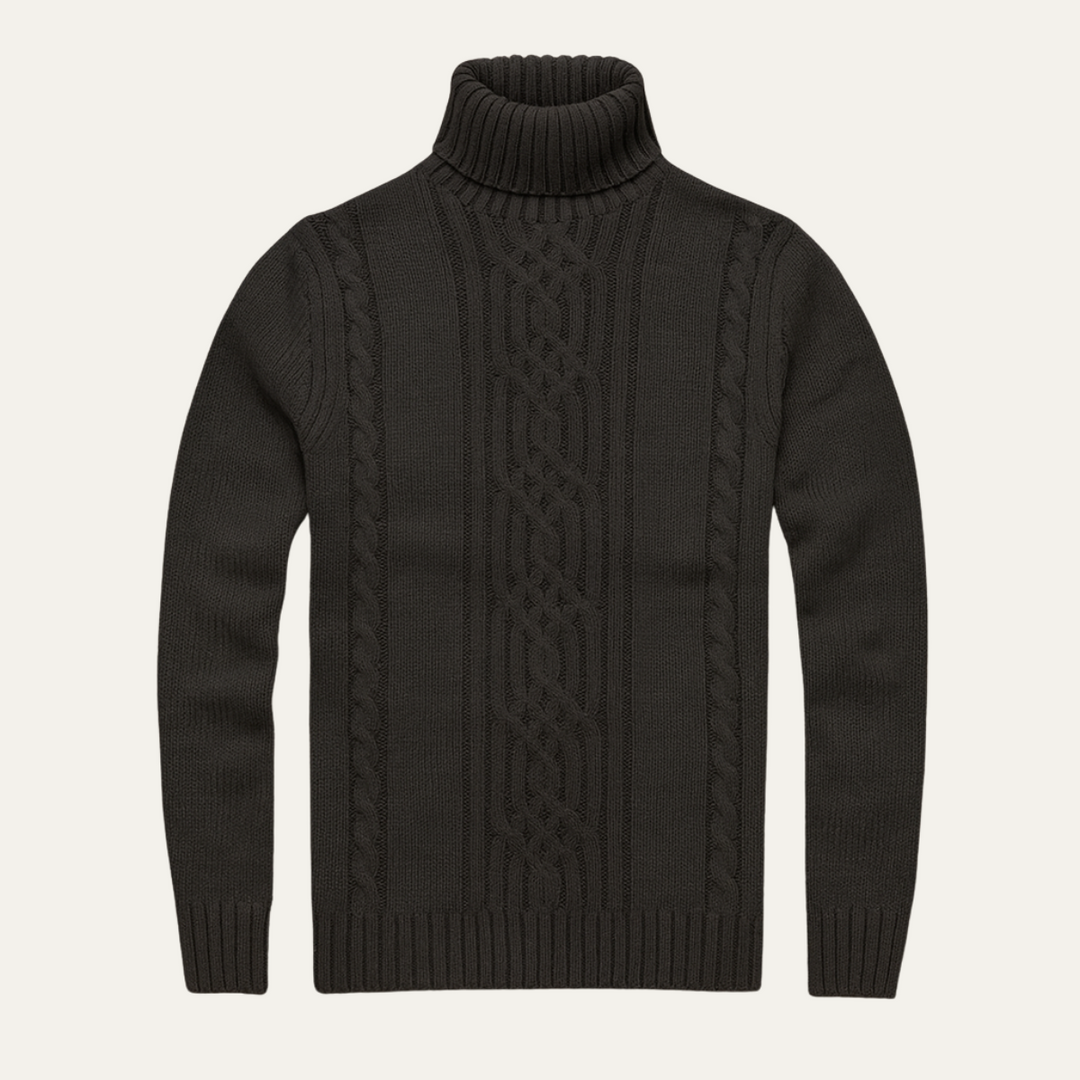 Josue | 100% Merino Cable Turtleneck