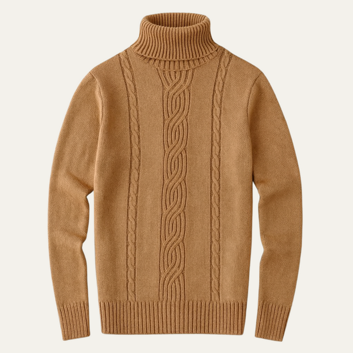 Josue | 100% Merino Cable Turtleneck