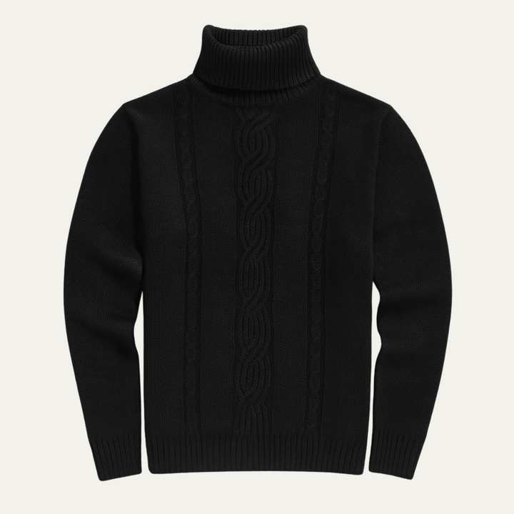Josue | 100% Merino Cable Turtleneck