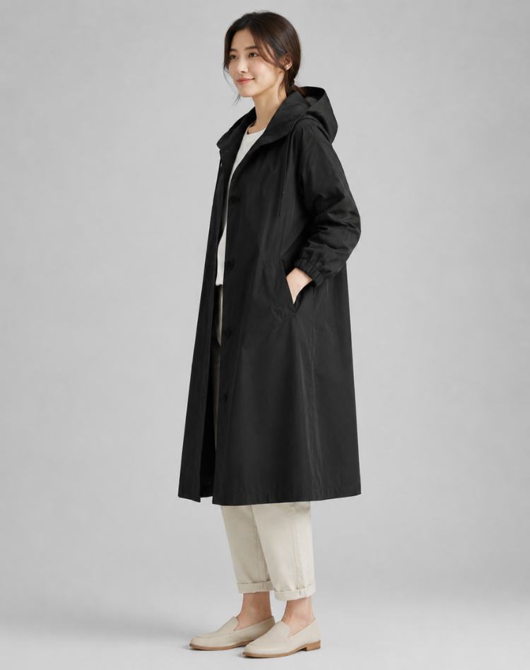 Adelaide | Hooded Water-Resistant Trench