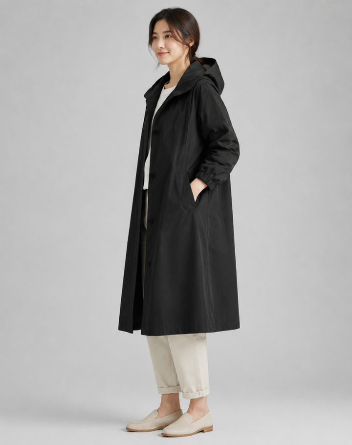 Adelaide | Hooded Water-Resistant Trench