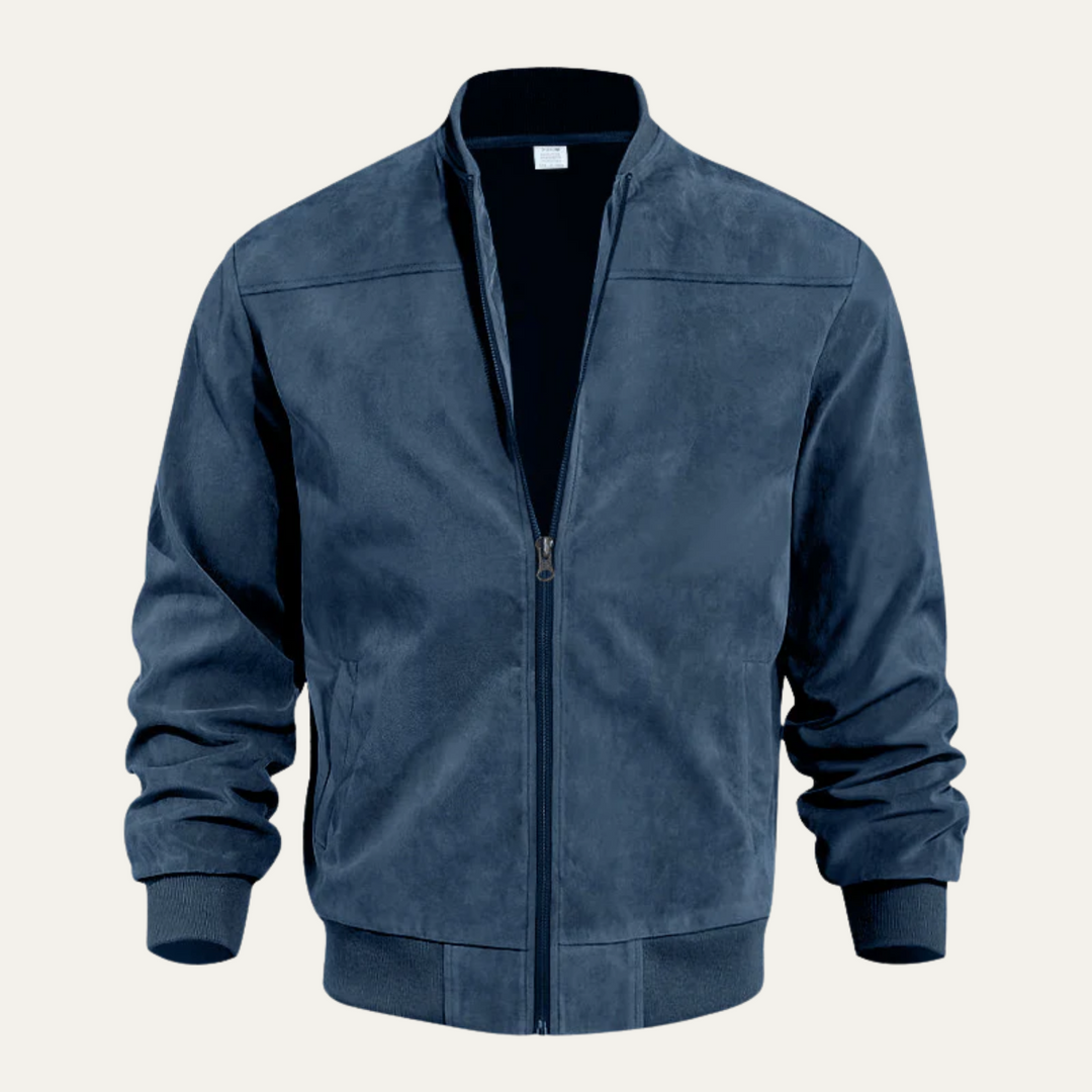Fortunat | Suede Bomber Jacket