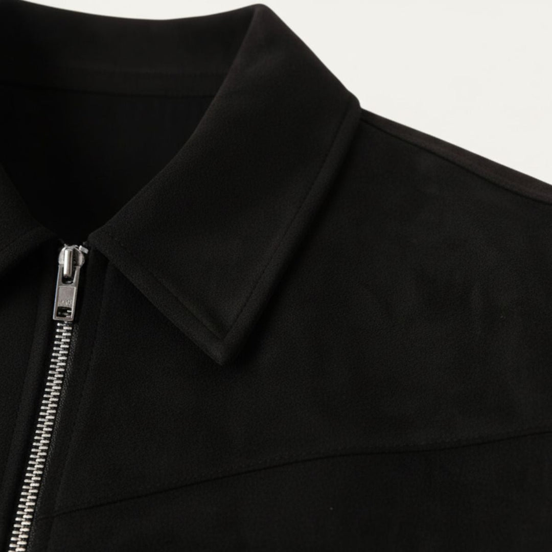 Odilon | Suede Leather Bomber Jacket