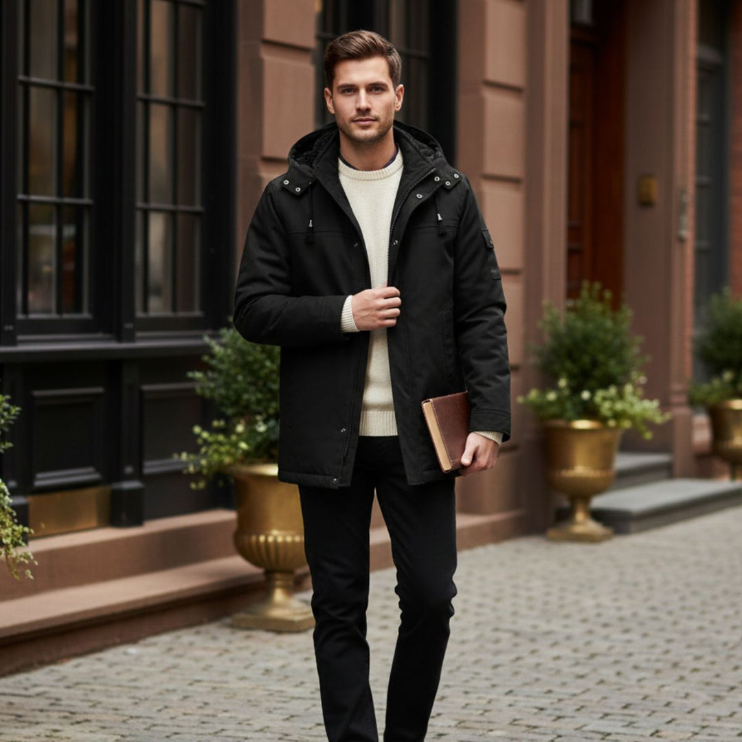 Florent | Quilted Lined Hooded Parka