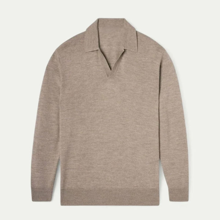Azarie | Cotton Blend V Neck Polo