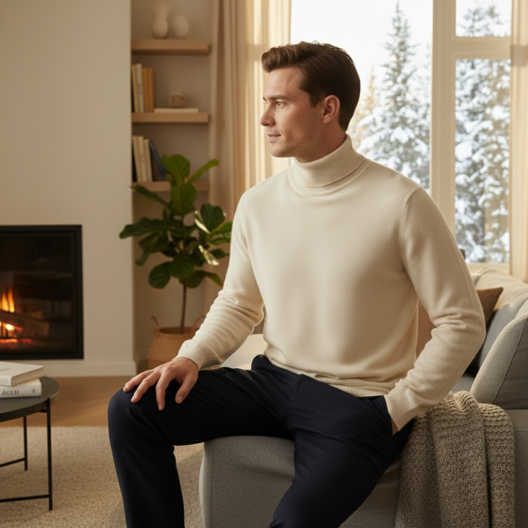 Donatien | Dense Ribbed High Neck Knit