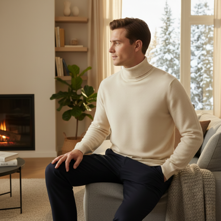Donatien | Dense Ribbed High Neck Knit