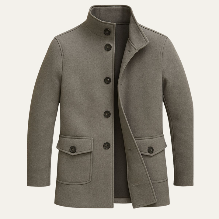 Zotique | Structured Wool Blend Overcoat