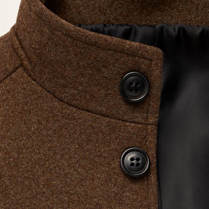 Wilfrid | Quilted Stand Collar Coat